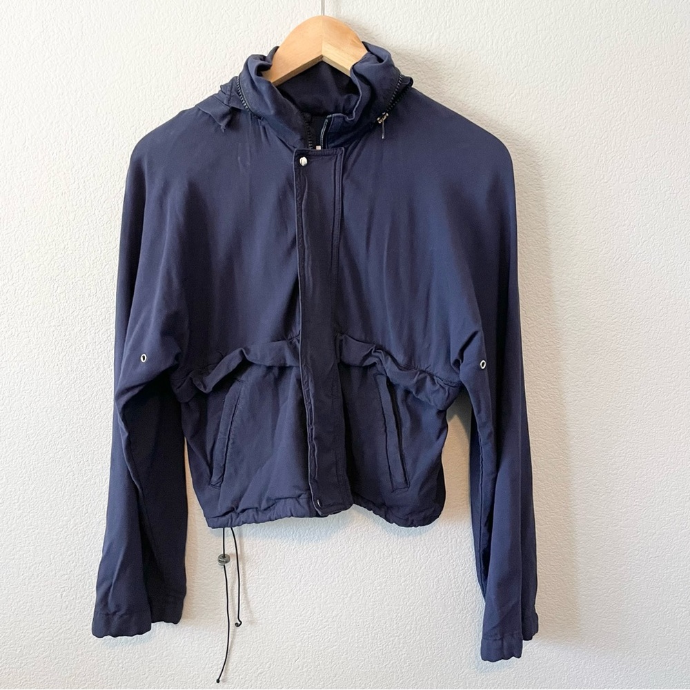 Moschino Hooded Blue Jacket